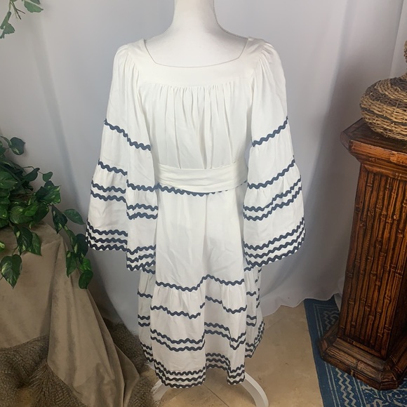 Lisa Marie Fernandez for Target Ric Rac Flare Sleeve Black and White Dress - Picture 15 of 16